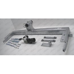 N040C GALIA Полностью оцинкованный фаркоп на Nissan X-Trail T30 2001-2007. Тип шара: C (горизонтальный съемный). Подрезка бампера. Нагрузки: 2100/100 кг, масса фарк