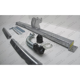 N044A GALIA Полностью оцинкованный фаркоп на Nissan Micra K12 2003-2010. Тип шара: A. Невидимый вырез бампера. Нагрузки: 1150/75 кг, масса фаркопа 14,01 кг