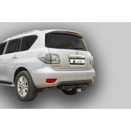 N124-F Лидер-плюс ТСУ для Nissan Patrol Y62 2010-2025 без снятия и выреза бампера. Тип шара: F. Нагрузки: 2000/100 кг, масса фаркопа 23,9 кг (без электрики в комплек