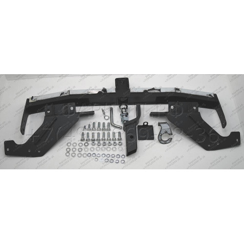 NPA-22-991124.00 PT GROUP Фаркоп с нержавеющей накладкой на Nissan Pathfinder R53 2022- без подрезки бампера. Тип шара: E (легкосъемный шар под квадрат). Нагрузки: 2750/158 кг, масса фаркопа 18 кг (без электрики в комплекте)