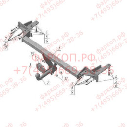 NS 14 AVTOS Фаркоп на Nissan Almera Classic 2006-2012. Необходима подрезка бампера. Тип шара: A. Нагрузки: 1200/75 кг, масса фаркопа 15,5 кг (без электрики в комплекте)