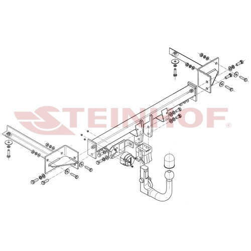 O-130 STEINHOF Фаркоп на Opel Corsa D хетчбек 3/5 дверей (кроме flex-fix и OPC) 10/2006-2014, Opel Corsa E хетчбек 3/5 дверей (кроме flex-fix) 2014-2019. Требуется подрезка бампера. Тип шара: AV (вертикальное быстросъемное крепление шара на ключе). Нагруз