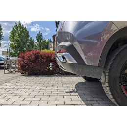 OMO-22-991122.00 PT GROUP Фаркоп на Omoda C5 2022-2024 без подрезки бампера. Тип шара: E (легкосъемный шар под квадрат). Нагрузки: 1500/75 кг, масса фаркопа 15,3 кг (без 