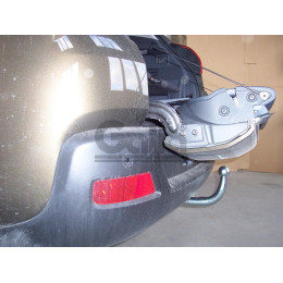 P040A GALIA Полностью оцинкованный фаркоп на Peugeot 3008 2009-2016, кроме Hybrid. Подрозетник убирается за бампер. Тип шара: A. Установка без снятия и выреза б