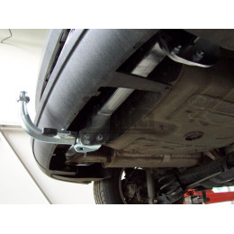 P040A GALIA Полностью оцинкованный фаркоп на Peugeot 3008 2009-2016, кроме Hybrid. Подрозетник убирается за бампер. Тип шара: A. Установка без снятия и выреза б
