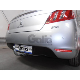 P043A GALIA Полностью оцинкованный фаркоп на Peugeot 508 седан, кроме GT 2011-2019. Подрозетник убирается за бампер. Тип шара: A. Невидимый вырез бампера. На