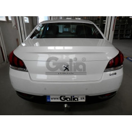 P043A GALIA Полностью оцинкованный фаркоп на Peugeot 508 седан, кроме GT 2011-2019. Подрозетник убирается за бампер. Тип шара: A. Невидимый вырез бампера. На