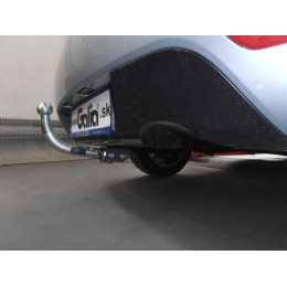 P043A GALIA Полностью оцинкованный фаркоп на Peugeot 508 седан, кроме GT 2011-2019. Подрозетник убирается за бампер. Тип шара: A. Невидимый вырез бампера. На