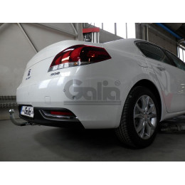 P043A GALIA Полностью оцинкованный фаркоп на Peugeot 508 седан, кроме GT 2011-2019. Подрозетник убирается за бампер. Тип шара: A. Невидимый вырез бампера. На