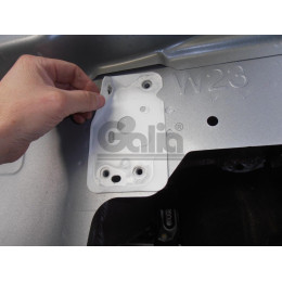 P043A GALIA Полностью оцинкованный фаркоп на Peugeot 508 седан, кроме GT 2011-2019. Подрозетник убирается за бампер. Тип шара: A. Невидимый вырез бампера. На