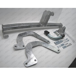P043A GALIA Полностью оцинкованный фаркоп на Peugeot 508 седан, кроме GT 2011-2019. Подрозетник убирается за бампер. Тип шара: A. Невидимый вырез бампера. На