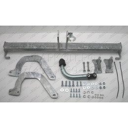 P043A GALIA Полностью оцинкованный фаркоп на Peugeot 508 седан, кроме GT 2011-2019. Подрозетник убирается за бампер. Тип шара: A. Невидимый вырез бампера. На