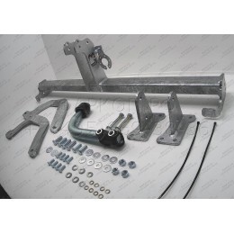 P043A GALIA Полностью оцинкованный фаркоп на Peugeot 508 седан, кроме GT 2011-2019. Подрозетник убирается за бампер. Тип шара: A. Невидимый вырез бампера. На