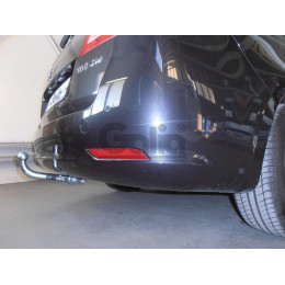 P044A GALIA Полностью оцинкованный фаркоп на Peugeot 508 универсал 2011-2019. Подрозетник убирается за бампер. Тип шара: A. Невидимый вырез бампера. Нагруз