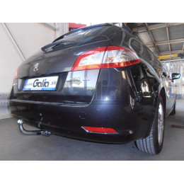 P044A GALIA Полностью оцинкованный фаркоп на Peugeot 508 универсал 2011-2019. Подрозетник убирается за бампер. Тип шара: A. Невидимый вырез бампера. Нагруз