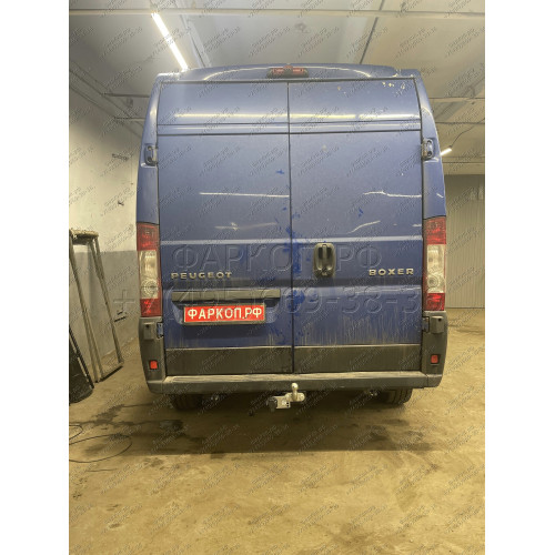 P107-F Лидер-плюс ТСУ для Peugeot Boxer 3 (L1, L2, L3) 2006-, Citroen Jumper (L1, L2, L3) 2006-, Fiat Ducato (L1, L2, L3) 2006- без подрезки и снятия бампера. Тип шара: F. Нагрузки: 2000/100 кг, масса фаркопа 21,9 кг (без электрики в комплекте)