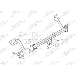 PE 01 AVTOS Фаркоп на Peugeot Partner L1 2008-2018, 2018-, Citroen Berlingo L1 2008-2018, 2018-, Toyota Proace City L1 2019-, Opel Combo L1 2018-, Peugeot Rifter L1 2019-, FIAT Doblo L1 2022-. Требуется подрезка бампера. Т