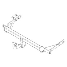 PE 01 AVTOS Фаркоп на Peugeot Partner L1 2008-2018, 2018-, Citroen Berlingo L1 2008-2018, 2018-, Toyota Proace City L1 2019-, Opel Combo L1 2018-, Peugeot Rifter L1 2019-, FIAT Doblo L1 2022-. Требуется подрезка бампера. Т
