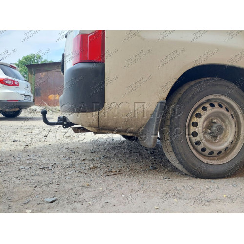 H.T68.A HALTY Фаркоп на Toyota Probox / Suceed 2WD/4WD 2014-06/2017 без подрезки бампера. Тип шара: A. Нагрузки: 550/75 кг, масса фаркопа 16,9 кг