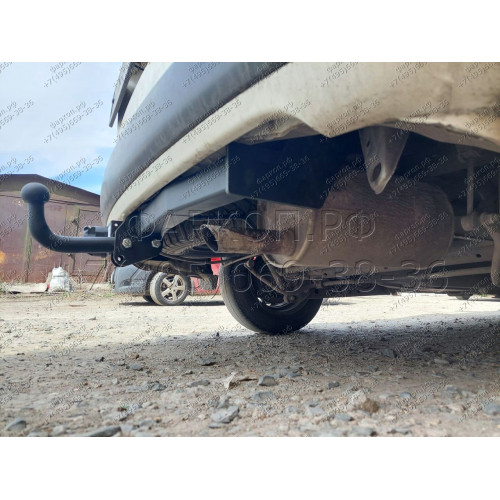 H.T68.A HALTY Фаркоп на Toyota Probox / Suceed 2WD/4WD 2014-06/2017 без подрезки бампера. Тип шара: A. Нагрузки: 550/75 кг, масса фаркопа 16,9 кг