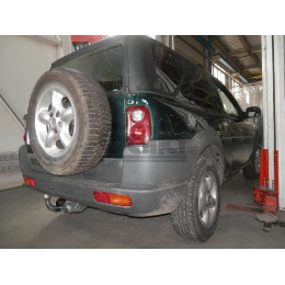 R049C GALIA Полностью оцинкованный фаркоп на Land Rover Freelander I 1997-2006. Особенности: запасное колесо на задней двери. Тип шара: C (горизонтальный съемны