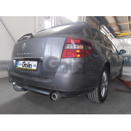 R090A GALIA Полностью оцинкованный фаркоп на Renault Laguna универсал 2007-2015. Тип шара: A. Установка без снятия и выреза бампера. Нагрузки: 1800/75 кг, масса ф