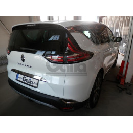 R096A GALIA Полностью оцинкованный фаркоп на Renault Espace 2015-2022. Подрозетник убирается за бампер. Тип шара: A. Установка без выреза бампера. Нагрузки: 2