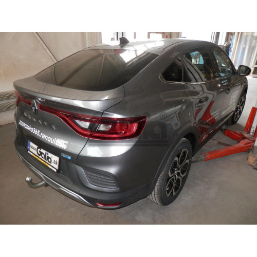 R105A GALIA Полностью оцинкованный фаркоп на Renault Arkana (только Европейская версия) 2019-. Тип шара: A. Установка без снятия и выреза бампера. Нагрузки: 1600/80 кг, масса фаркопа 15,52 кг