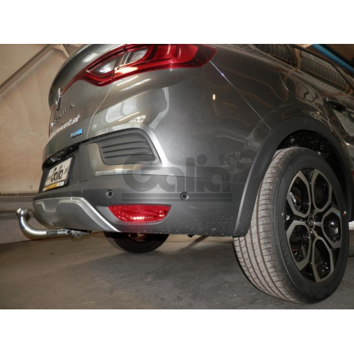 R105A GALIA Полностью оцинкованный фаркоп на Renault Arkana (только Европейская версия) 2019-. Тип шара: A. Установка без снятия и выреза бампера. Нагрузки: 1600/80 кг, масса фаркопа 15,52 кг