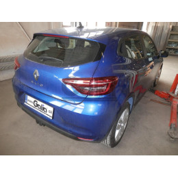 R106C GALIA Полностью оцинкованный фаркоп на Renault Clio 2019-. Тип шара: C (горизонтальный съемный). Невидимый вырез бампера. Нагрузки: 1000/75 кг, масса фар