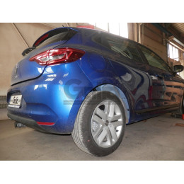 R106C GALIA Полностью оцинкованный фаркоп на Renault Clio 2019-. Тип шара: C (горизонтальный съемный). Невидимый вырез бампера. Нагрузки: 1000/75 кг, масса фар