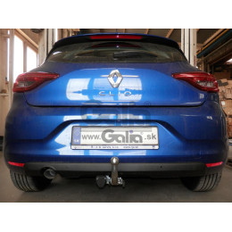 R106C GALIA Полностью оцинкованный фаркоп на Renault Clio 2019-. Тип шара: C (горизонтальный съемный). Невидимый вырез бампера. Нагрузки: 1000/75 кг, масса фар