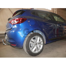 R106C GALIA Полностью оцинкованный фаркоп на Renault Clio 2019-. Тип шара: C (горизонтальный съемный). Невидимый вырез бампера. Нагрузки: 1000/75 кг, масса фар