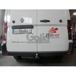 R110A GALIA Полностью оцинкованный фаркоп на Renault Master 2024-, Nissan Interstar 2024-. Тип шара: A. Установка без снятия и выреза бампера. Нагрузки: 3000/120 кг, масса 