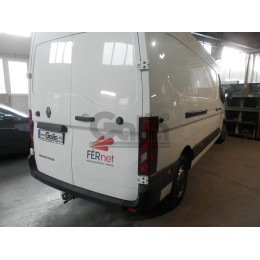 R110A GALIA Полностью оцинкованный фаркоп на Renault Master 2024-, Nissan Interstar 2024-. Тип шара: A. Установка без снятия и выреза бампера. Нагрузки: 3000/120 кг, масса 