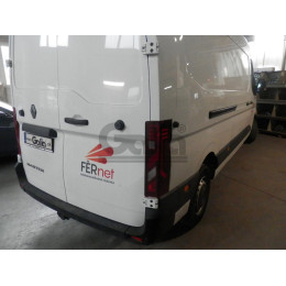 R110A GALIA Полностью оцинкованный фаркоп на Renault Master 2024-, Nissan Interstar 2024-. Тип шара: A. Установка без снятия и выреза бампера. Нагрузки: 3000/120 кг, масса 