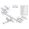 R115-A Лидер-плюс ТСУ для Renault Duster 4WD 2011-2015, 2015-2021, 2021-2022 (без выреза бампера), Renault Duster 2WD 2011-2015, 2015-2021, 2021-2022, Nissan Terrano 2014-2022 (требуется подрезка бампера). Нагрузки: 1200/75 кг, масса фаркопа 16,1 кг (без 