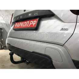 R115-A Лидер-плюс ТСУ для Renault Duster 4WD 2011-2015, 2015-2021, 2021-2022 (без выреза бампера), Renault Duster 2WD 2011-2015, 2015-2021, 2021-2022, Nissan Terrano 2014-2022 (требуется подрезка бампе