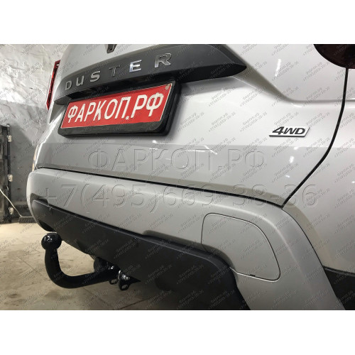 R115-A Лидер-плюс ТСУ для Renault Duster 4WD 2011-2015, 2015-2021, 2021-2022 (без выреза бампера), Renault Duster 2WD 2011-2015, 2015-2021, 2021-2022, Nissan Terrano 2014-2022 (требуется подрезка бампера). Нагрузки: 1200/75 кг, масса фаркопа 16,1 кг (без 