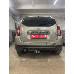 R115-A Лидер-плюс ТСУ для Renault Duster 4WD 2011-2015, 2015-2021, 2021-2022 (без выреза бампера), Renault Duster 2WD 2011-2015, 2015-2021, 2021-2022, Nissan Terrano 2014-2022 (требуется подрезка бампе