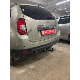 R115-A Лидер-плюс ТСУ для Renault Duster 4WD 2011-2015, 2015-2021, 2021-2022 (без выреза бампера), Renault Duster 2WD 2011-2015, 2015-2021, 2021-2022, Nissan Terrano 2014-2022 (требуется подрезка бампе