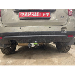 R115-A Лидер-плюс ТСУ для Renault Duster 4WD 2011-2015, 2015-2021, 2021-2022 (без выреза бампера), Renault Duster 2WD 2011-2015, 2015-2021, 2021-2022, Nissan Terrano 2014-2022 (требуется подрезка бампе