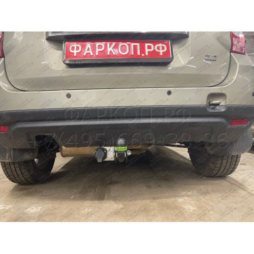 R115-A Лидер-плюс ТСУ для Renault Duster 4WD 2011-2015, 2015-2021, 2021-2022 (без выреза бампера), Renault Duster 2WD 2011-2015, 2015-2021, 2021-2022, Nissan Terrano 2014-2022 (требуется подрезка бампера). Нагрузки: 1200/75 кг, масса фаркопа 16,1 кг (без 