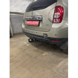 R115-A Лидер-плюс ТСУ для Renault Duster 4WD 2011-2015, 2015-2021, 2021-2022 (без выреза бампера), Renault Duster 2WD 2011-2015, 2015-2021, 2021-2022, Nissan Terrano 2014-2022 (требуется подрезка бампе