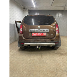 R115-A Лидер-плюс ТСУ для Renault Duster 4WD 2011-2015, 2015-2021, 2021-2022 (без выреза бампера), Renault Duster 2WD 2011-2015, 2015-2021, 2021-2022, Nissan Terrano 2014-2022 (требуется подрезка бампе