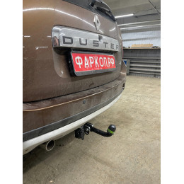 R115-A Лидер-плюс ТСУ для Renault Duster 4WD 2011-2015, 2015-2021, 2021-2022 (без выреза бампера), Renault Duster 2WD 2011-2015, 2015-2021, 2021-2022, Nissan Terrano 2014-2022 (требуется подрезка бампе