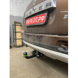 R115-A Лидер-плюс ТСУ для Renault Duster 4WD 2011-2015, 2015-2021, 2021-2022 (без выреза бампера), Renault Duster 2WD 2011-2015, 2015-2021, 2021-2022, Nissan Terrano 2014-2022 (требуется подрезка бампе