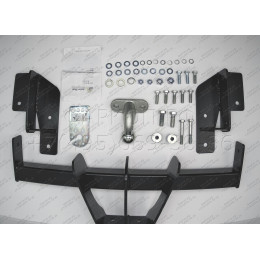 R121-F Лидер-плюс ТСУ для Renault Master 2010-, Opel Movano B 2010-, Nissan NV400 2011-2021, Nissan Interstar 2022- без снятия и выреза бампера. Тип шара: F. Нагрузки: 2000/100 кг, масса фарк