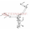 S-155 STEINHOF Фаркоп на Seat Leon хетчбек 5 дверей 2000-2005. Требуется подрезка бампера. Тип шара: H (сварное крепление шара). Нагрузки: 1500/75 кг, масса фаркопа 16,1 кг (без электрики в комплекте)