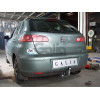 S058A GALIA Полностью оцинкованный фаркоп на SEAT Ibiza III 2002-2008. Подрозетник убирается за бампер. Тип шара: A. Невидимый вырез бампера. Нагрузки: 1200/50 кг, масса фаркопа 13,75 кг